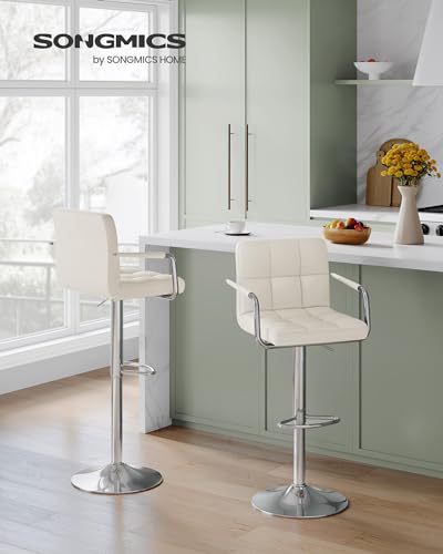 Songmics 2er-Set Barhocker Weiß - 3