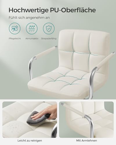 Songmics 2er-Set Barhocker Weiß - 4