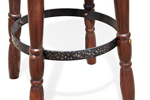 2 x Barhocker ohne Lehne Holz Buche Kolonial - 2