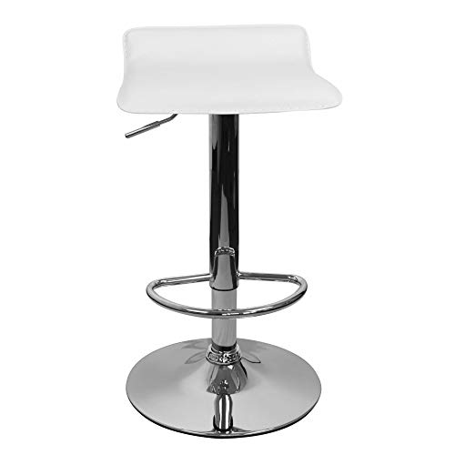 FineBuy Barhocker TOKYO Weiß höhenverstellbar drehbar - 4