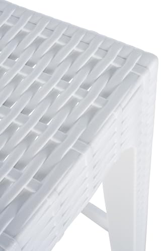 CLP Outdoor Barhocker JAMAICA Rattan Weiß - 5
