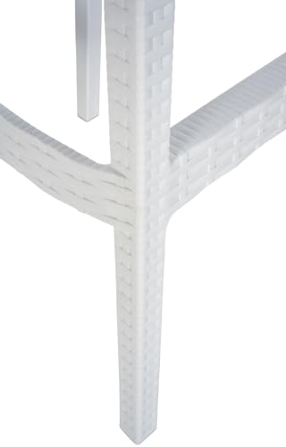 CLP Outdoor Barhocker JAMAICA Rattan Weiß - 6