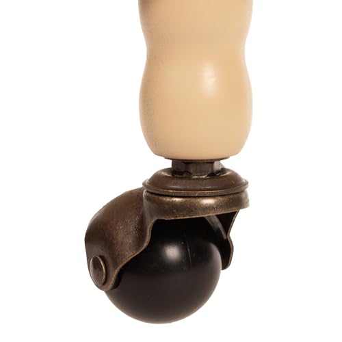 Riesiger Barwagen 45001 mit massiven Eukalyptusholz Säulen in Elfenbeinweiss - 9