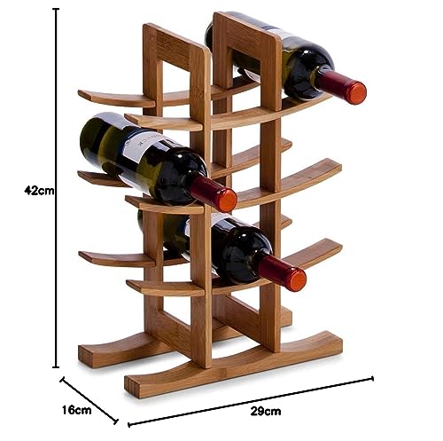 Zeller 13580 Weinregal, Bamboo / 29 x 16 x 42 - 5