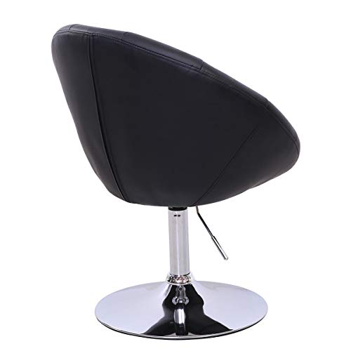 Lounge Sessel Havanna Clubsessel Barhocker Cocktailsessel Drehsessel (Schwarz) - 5