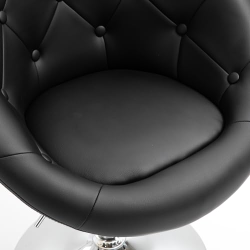 Lounge Sessel Havanna Clubsessel Barhocker Cocktailsessel Drehsessel (Schwarz) - 5