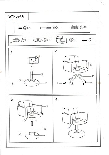 Clubsessel Sessel Kunstleder Creme Esszimmerstuhl Lounge Sessel höhenverstellbar drehbar Duhome 0493 - 8