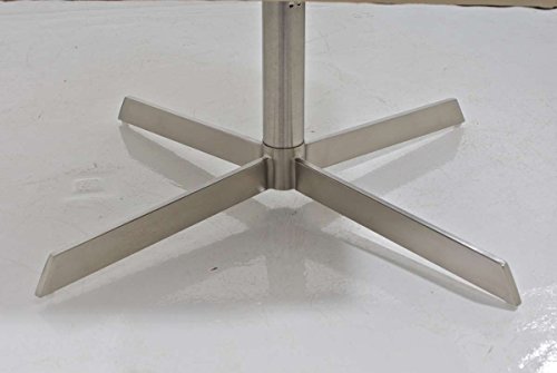 CLP stilvoller Edelstahl Clubsessel / Lounge-Sessel CUBIC, aus bis zu 4 Farben wählen creme - 7