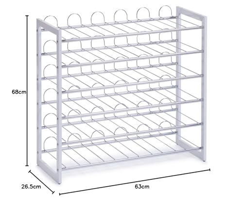 Zeller 27360 Weinregal – Metall verchromt - 5