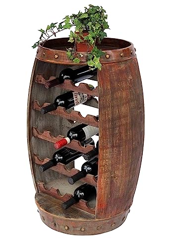 Weinregal Weinfass 0370-R Fass aus Holz - 3