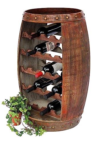 Weinregal Weinfass 0370-R Fass aus Holz - 4