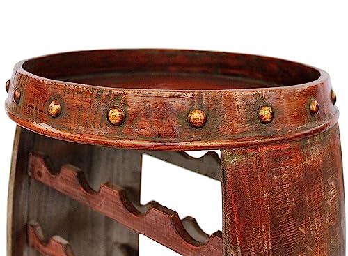 Weinregal Weinfass 0370-R Fass aus Holz - 6