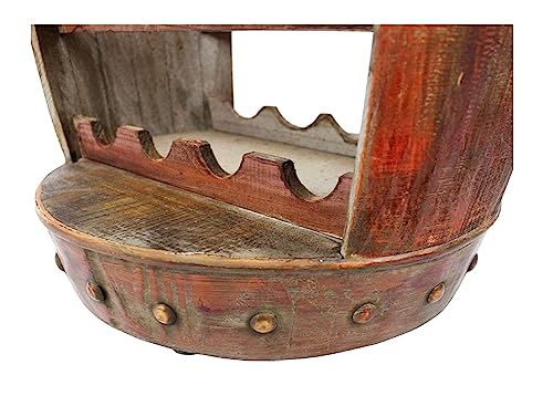 Weinregal Weinfass 0370-R Fass aus Holz - 7