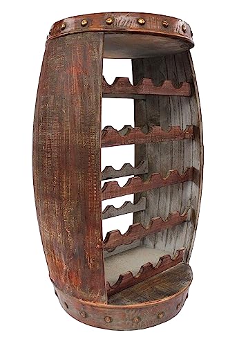 Weinregal Weinfass 0370-R Fass aus Holz - 8