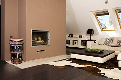 Stilvolle Minibar Fassbar HOLZ Exklusive Fass Bar mit Regal /81cm - 2