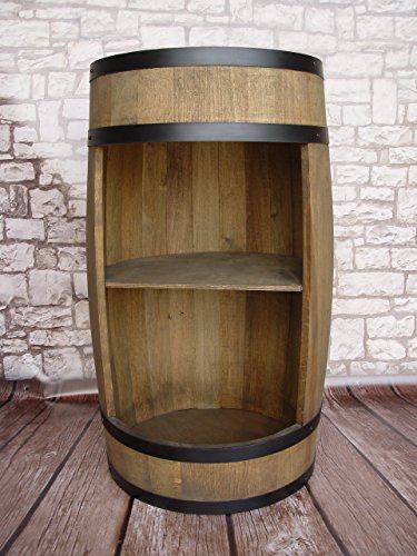 Stilvolle Minibar Fassbar HOLZ Exklusive Fass Bar mit Regal /81cm - 5