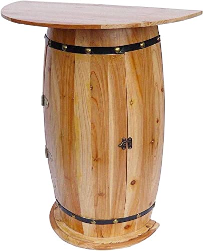 DanDiBo Wandtisch Tisch Weinfass 0373 Schrank Weinregal Fass aus Holz - 2
