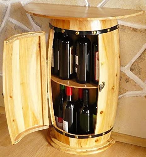 DanDiBo Wandtisch Tisch Weinfass 0373 Schrank Weinregal Fass aus Holz - 6