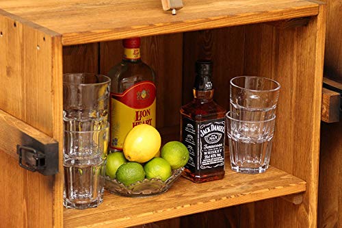 Barschrank Vintage shabby chic Landhaus Massivholz nussbaum - 5