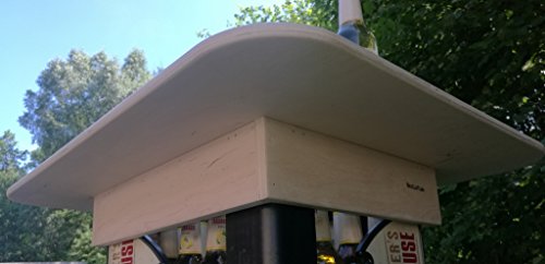 Original BestLoft® Tischaufsatz für Bierkasten – Stehtisch Partytisch Bistrotisch Tischaufsatz 70x58cm (Aufsatz+Servierbrett) - 5