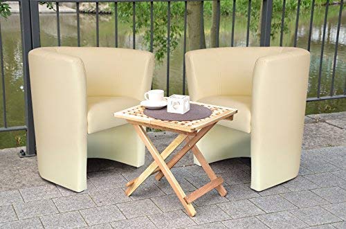TOP Sessel Clubsessel Loungesessel Cocktailsessel Kunstleder Schwarz W042 01 - 6