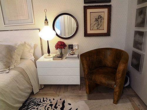 TOP Sessel Clubsessel Loungesessel Cocktailsessel Kunstleder Schwarz W042 01 - 7