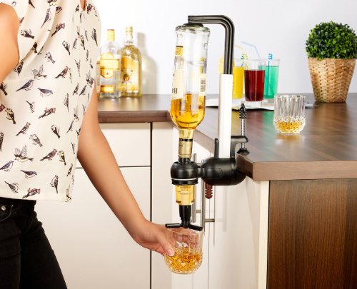 infactory Bar Butler – Flaschenhalter mit Portionierer – 3 cl - 6
