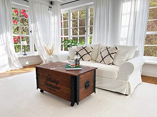 Couchtisch Truhe Holzkiste Beistelltisch Vintage shabby chic - 6