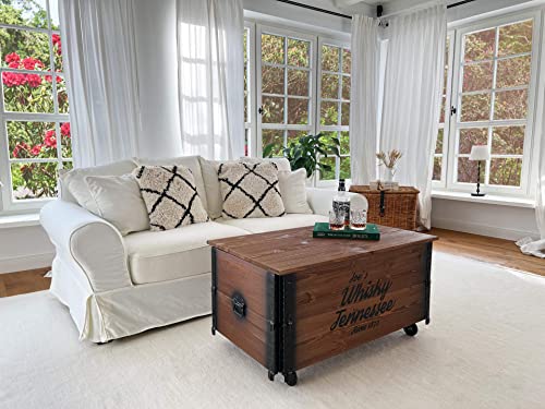 Couchtisch Truhe Holzkiste Beistelltisch Vintage shabby chic - 7