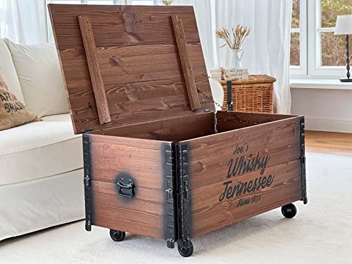 Couchtisch Truhe Holzkiste Beistelltisch Vintage shabby chic - 4