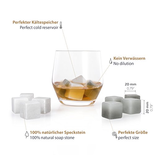 12 Whisky Steine aus Speckstein zum Whisky kühlen - 4