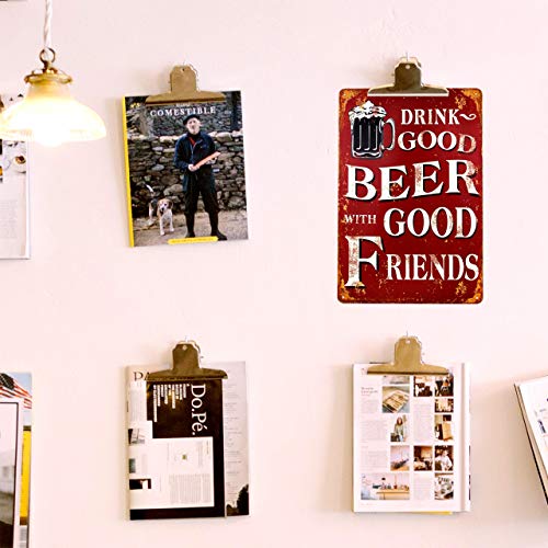 Blechschild Bier Retro-Schild Vintage Magnet-Metallschild - 7