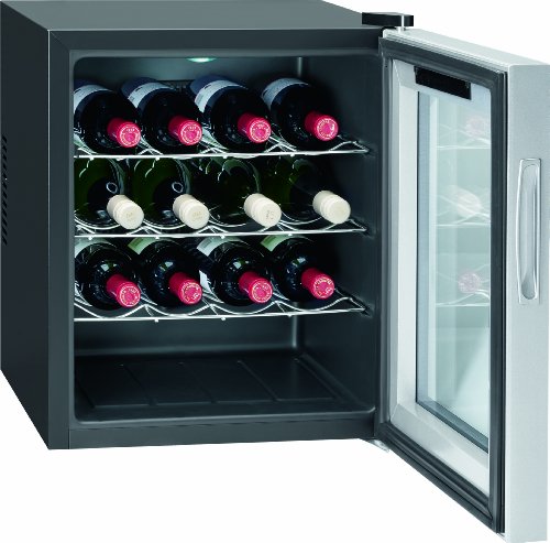 Bomann KSW 344 Weinkühlschrank Freistehend / A / 131 kWh/Jahr / 52.0 cm / 16 Flaschen / elektronische Temperatursteuerung und -einstellung / schwarz - 4