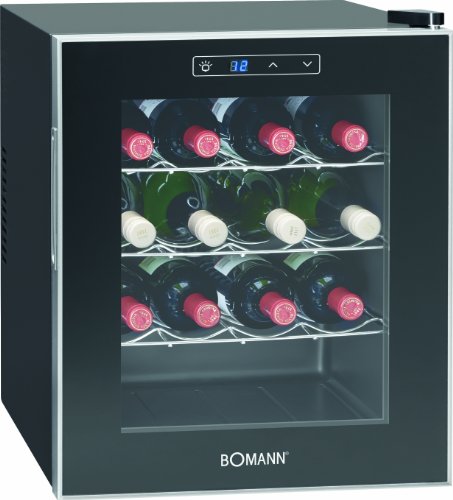 Bomann KSW 344 Weinkühlschrank Freistehend / A / 131 kWh/Jahr / 52.0 cm / 16 Flaschen / elektronische Temperatursteuerung und -einstellung / schwarz - 5