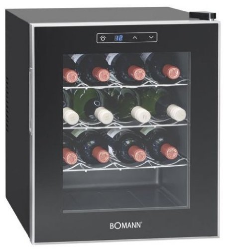 Bomann KSW 344 Weinkühlschrank Freistehend / A / 131 kWh/Jahr / 52.0 cm / 16 Flaschen / elektronische Temperatursteuerung und -einstellung / schwarz - 6