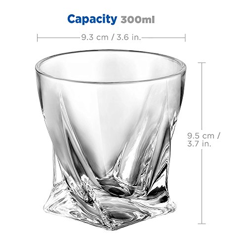 Ecooe 2 x Whiskeygläser Whisky Glas Set Whiskybecher 300ml - 3