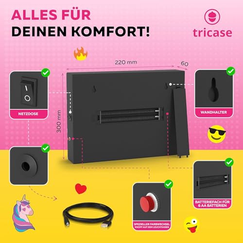 Premium A4 LED Leuchtkasten mit Farbwechsel KOMPLETT SET - 3