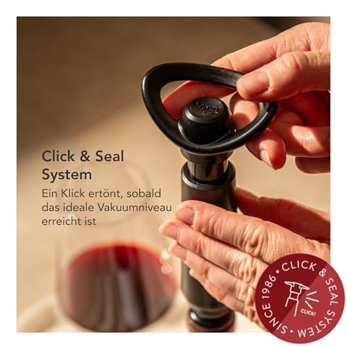 Vacu Vin 09874606 Weinpumpe Concerto mit 4 Stopfen - 5