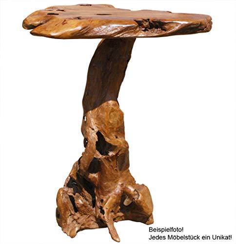 LioLiving, Bartisch Wurzel aus massivem Teak-Wurzelholz - 2