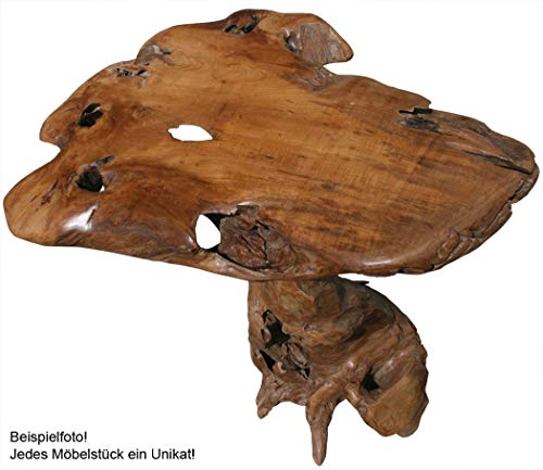 LioLiving, Bartisch Wurzel aus massivem Teak-Wurzelholz - 3