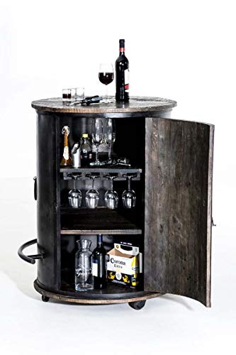 CLP Weinschrank Chicago aus Holz I Barwagen - 2