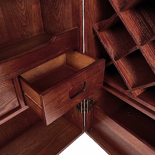 BUTLERS Hemingway Barschrank – Antike Kofferbar mit Weinregal - 7