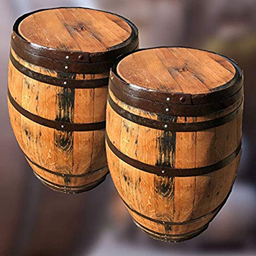 Cheeky Chicks Ltd 300L recyceltem Eiche massiv Jack Daniel ’s Terrasse Tisch | Garden Aufbewahrung | Pub Tisch - 3