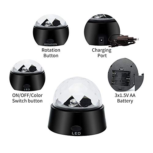 DXP RGB LED Discokugel Partylicht - 5