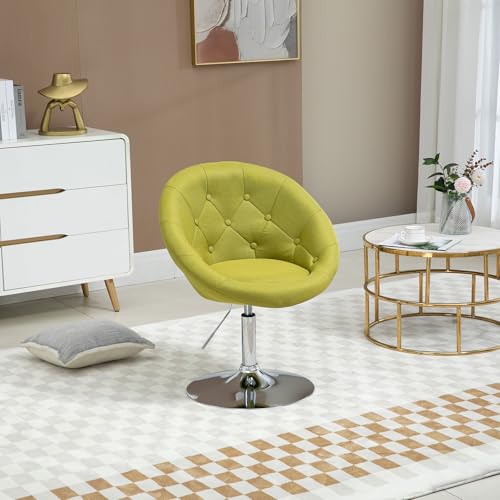 SVITA Havanna Cocktailsessel Retro Drehsessel Clubsessel Stoff Barhocker Grün - 2