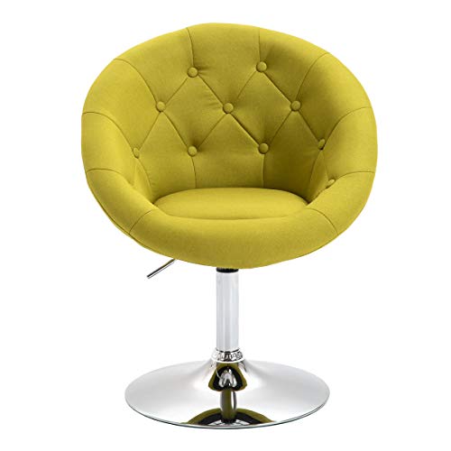 SVITA Havanna Cocktailsessel Retro Drehsessel Clubsessel Stoff Barhocker Grün - 2