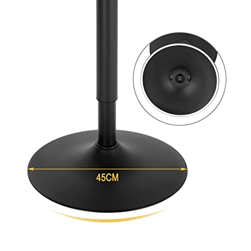 WOLTU Bartisch Stehtisch, höhenverstellbarer Tisch 69,5-91,5 cm, multifunktionaler Partytisch in Wohnzimmer Küche Balkon, Bistrotisch aus MDF Metall, Schwarz, BT35sz - 9