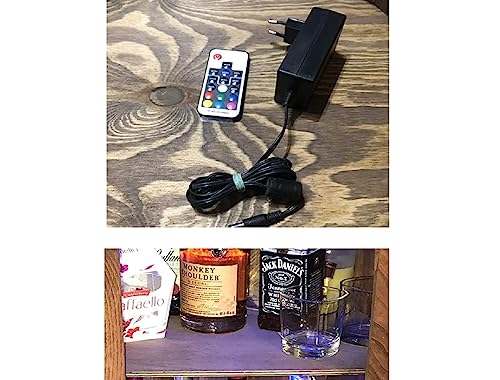 Holzfass mit Flaschenöffner und Weinregal. Fassbar 80cm - Rustikale deko Barschrank - Hausbar R.G.B. Weinrefal, Fassbier, Whisky Bar. Geschenk für Männer (Dunkelbraun/wenge) - 9