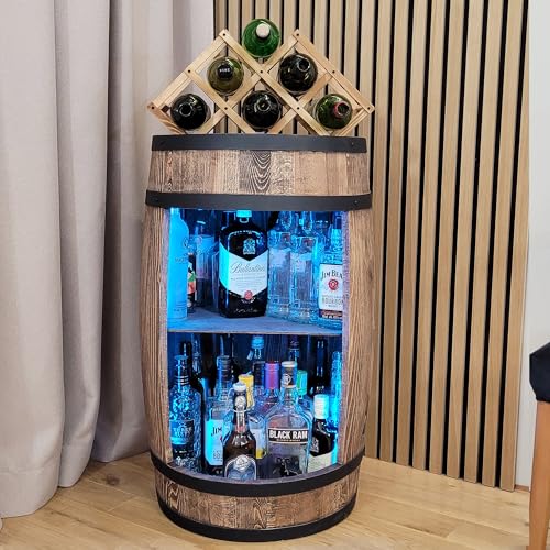 weeco Holzfass mit Weinhalter – Weinregal. Fassbar - 5