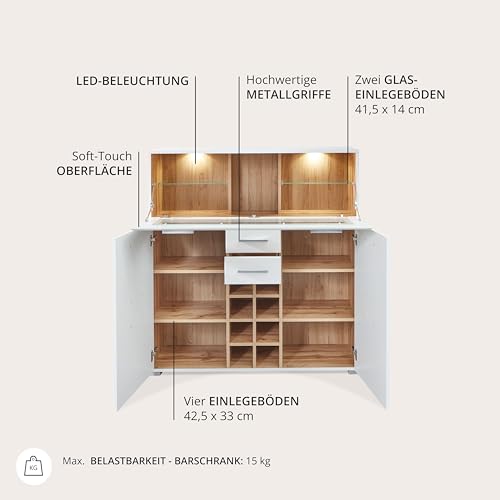 10A1WW22 Fun Plus Weiß aus Eiche - 6